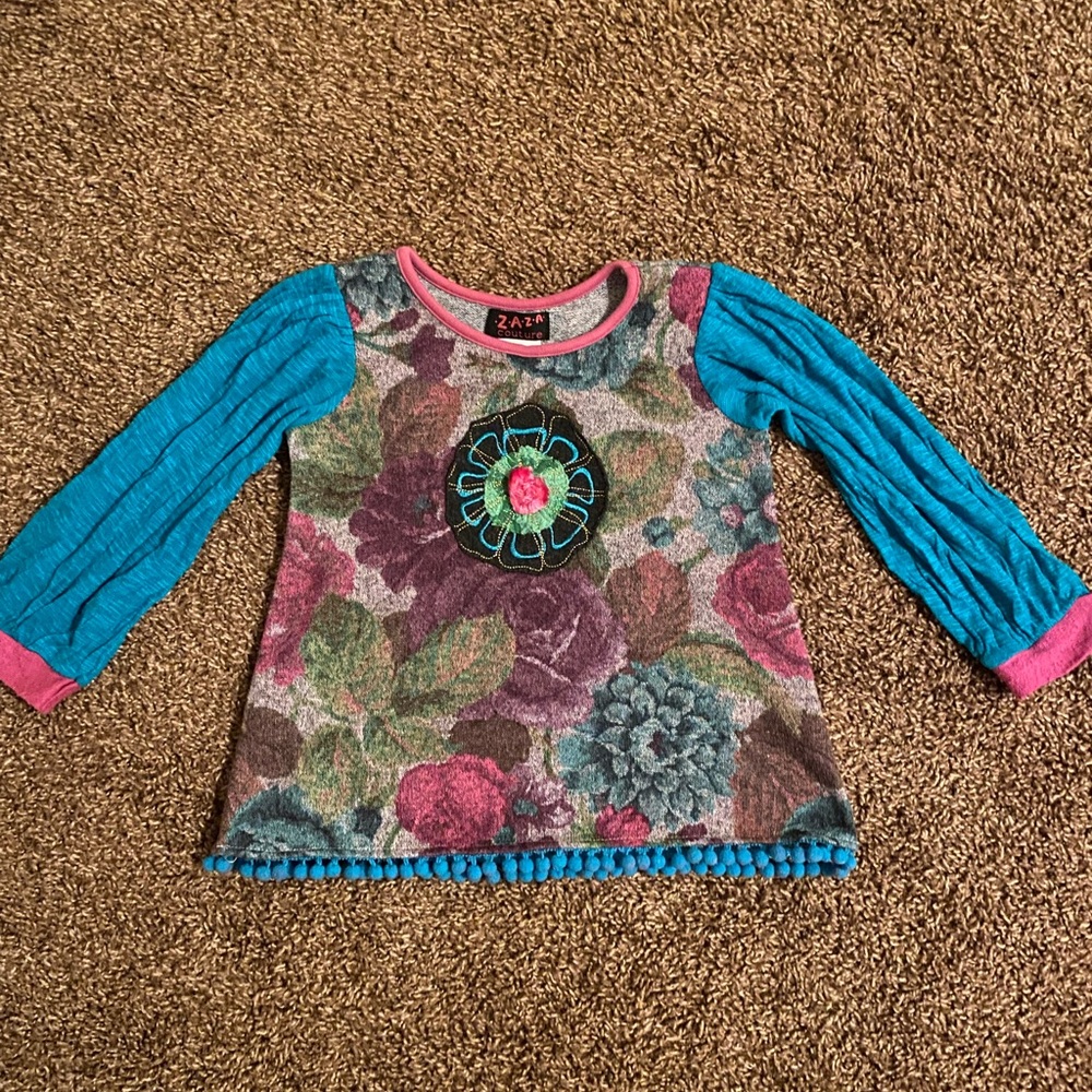 Zaza Couture 2T girls boutique shirt